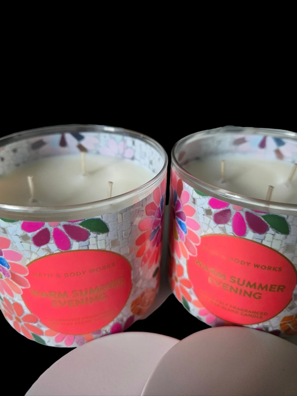 2pc Bath & Body Works Warm Summer Evening Candles - NEW!!
